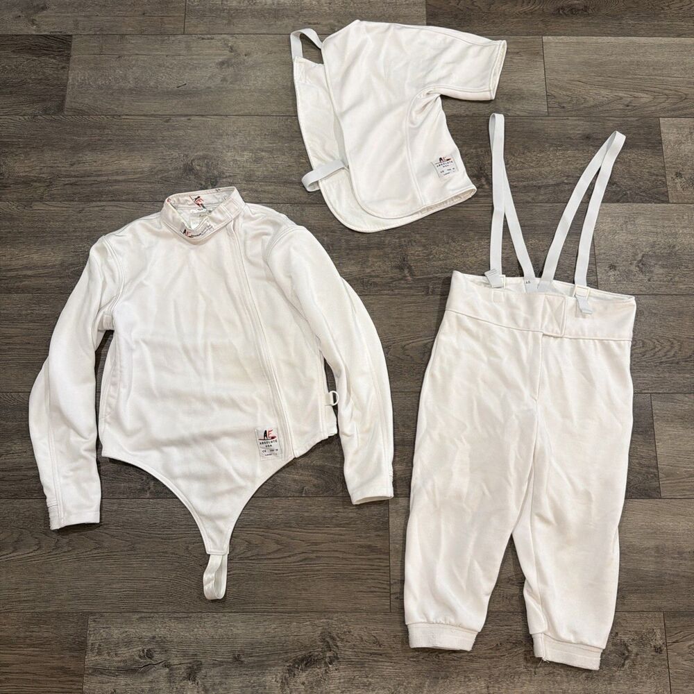 Absolute Fencing Gear Elite Stretch 350N Jacket 42 Pants 34 Plastron Set